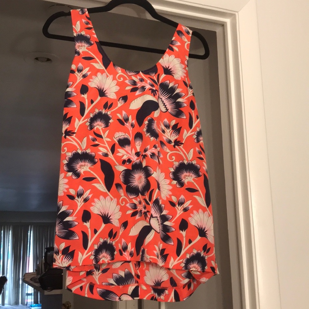J Crew Floral Tank
